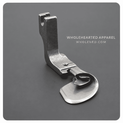 1236★ Curved Hemmer Presser Foot for Silk Chiffon and Lightweight Fabrics.