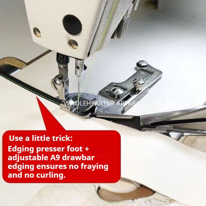 1691★  Flat car new A9 hemming device, adjustable free needle plate pulling cylinder T9 hemming presser foot★