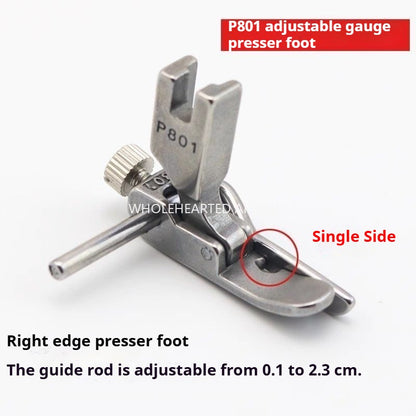 1442★  Flat car P803 presser foot computer car adjustable width and narrow stop fixed presser foot P723 sewing all-steel open wire presser foot★