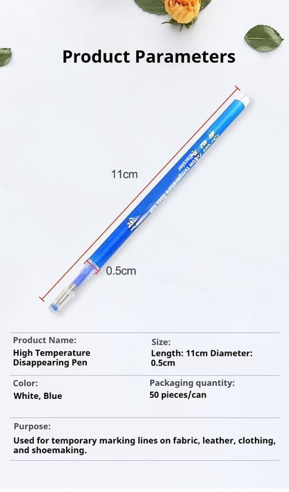 1652★ Stylo importé, stable à basse température et effaçable à haute température, pour le marquage des vêtements et du cuir★