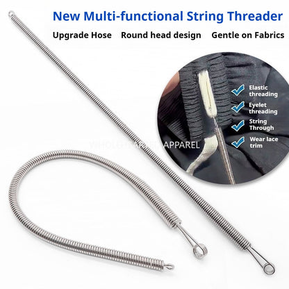 1090★  New bending rope threading tool Multifunctional spring eye piercer Clothes rubber band wearing elastic aid★