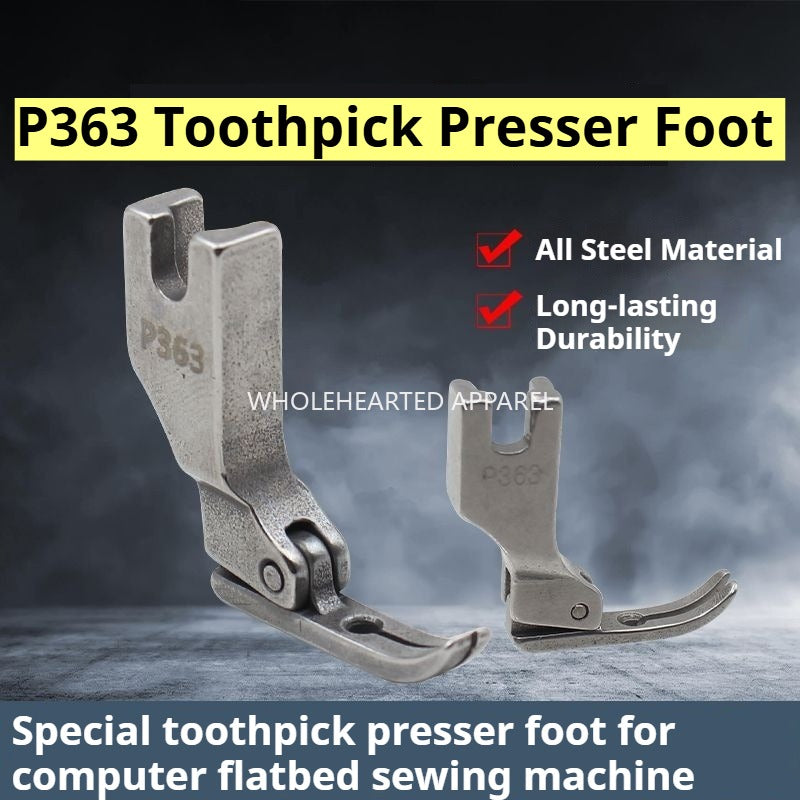 1325★ Prensatelas para palillos de dientes para cremalleras de acero P363, prensatelas para cremalleras estrechas, prensatelas para cremalleras superiores 0,3★
