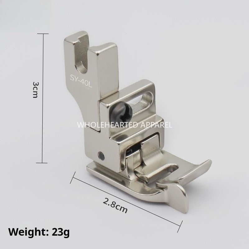1744★ SY-40 Premium All-Steel Adjustable High/Low Presser Foot for Computerized Flat-Bed Sewing Machines with Knife Edge Guide for Edge-Stitch Topstitching★