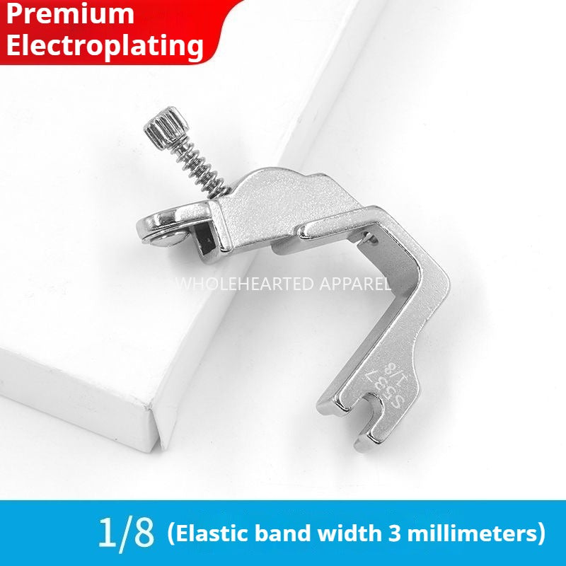 1405★ Prensatelas de banda elástica de acero para automóvil plano S537, prensatelas de banda elástica, accesorios para máquina de coser, prensatelas con correa para el hombro, pliegue elástico★