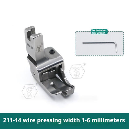 1023★  boutique all-steel multi-purpose high and low presser foot flat car stop double open line with knife presser foot★