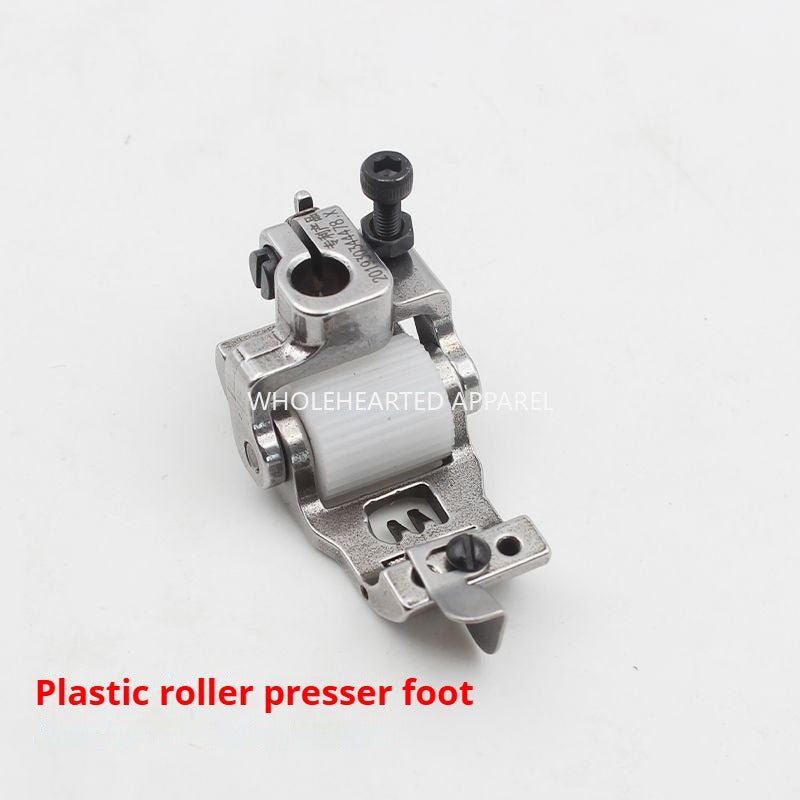 1364★ Pied presseur à rouleau pour machine à coudre industrielle, pied presseur à rouleau à déflecteur pour machine à coudre industrielle avec disque à couteaux et disque à couteaux de distribution★