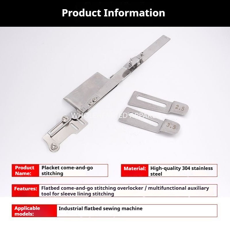 1458★ Machine à coudre les nouvelles pattes de boutonnage pour voiture plate, machine à coudre les pattes de boutonnage pour voiture plate, dispositif de surpiqûre, appareil auxiliaire spécial multifonctionnel pour la couture des manches★