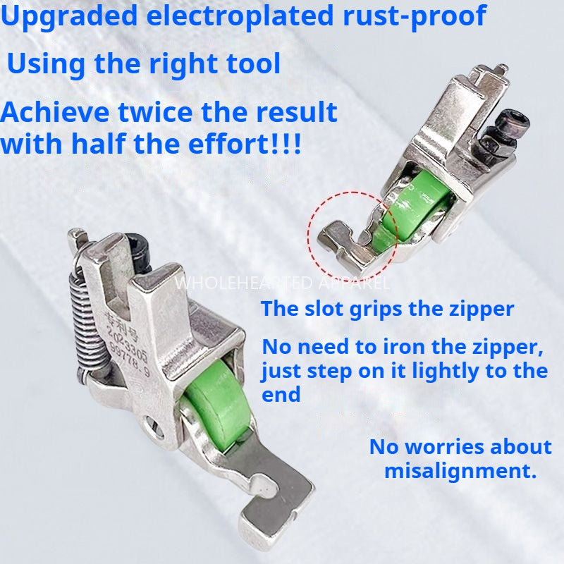 1148★  Newly upgraded roller invisible zipper presser foot invisible zipper presser foot seam smooth anti-wrinkle and anti-rush cloth★
