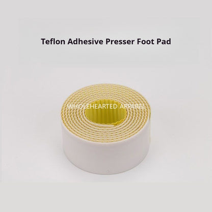 1238★ Placa base de plástico de teflón con pegamento adhesivo para prensatelas, accesorios para máquina de coser de cuero★