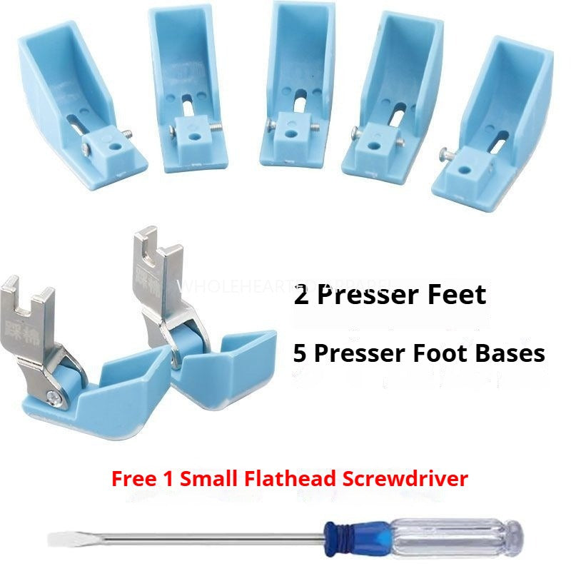 1158★  Flat car cotton iron presser foot, plastic ship type presser foot, flat car cotton presser foot, ship type presser foot, step on cotton presser foot change★