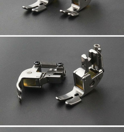 1448★ Pied-de-biche à molette transparente 1/8 avec molette de coupe et rouleau en caoutchouc 5200 pour machine à coudre industrielle