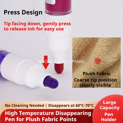 1018★ Big Mac high temperature disappearance pen extra thick clothing factory special marker pen scribing ironing pen heating automatic fading pen★