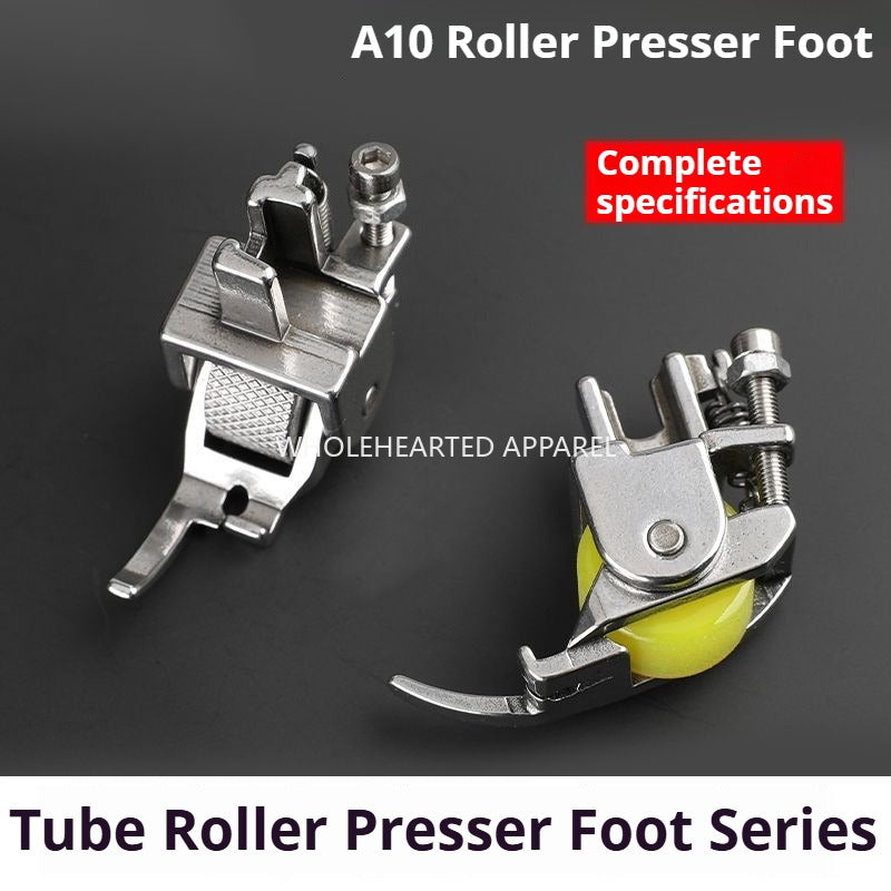 1347★  Flat car hemming device, roller presser foot A10 hemming pull roller, presser foot bag, border protection, push cloth, rush cloth, thin and thick eat all★