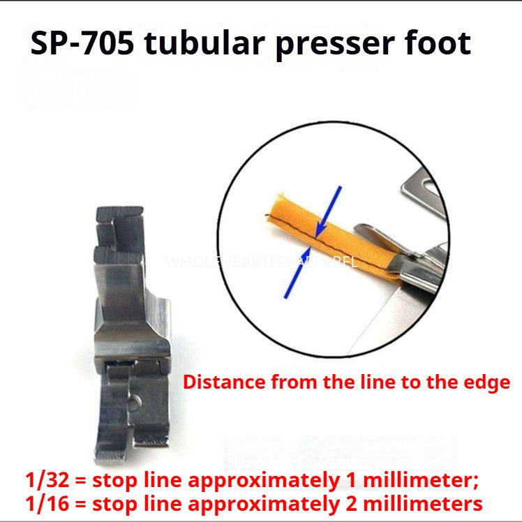1189★ Boutique SP-705 Pied-de-biche spécial pour ourlet à tube, pied-de-biche auxiliaire pour haut de manche, pied-de-biche pour ourlet à tube★