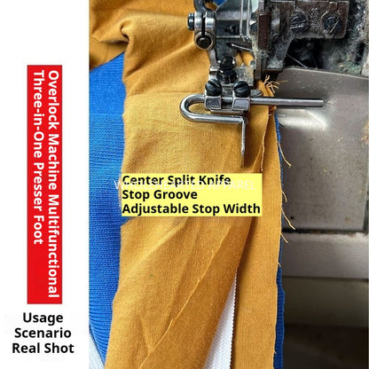 1353★ Máquina de bloqueo de bordes nuevo prensatelas multifuncional tres en uno en la máquina de coser cuello de tela original prensatelas Daquan★