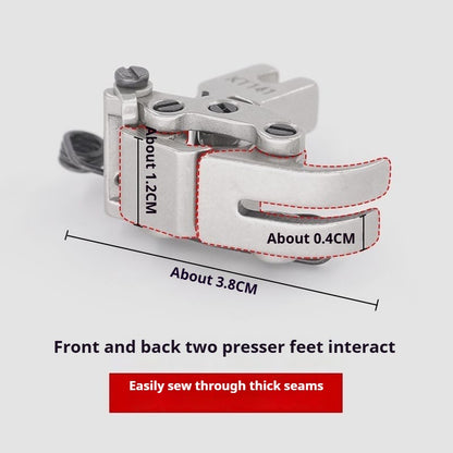 1073★  Flat car front and rear interactive strong over-seam tank presser foot, over-seam cross seam KT141 imported special presser foot★