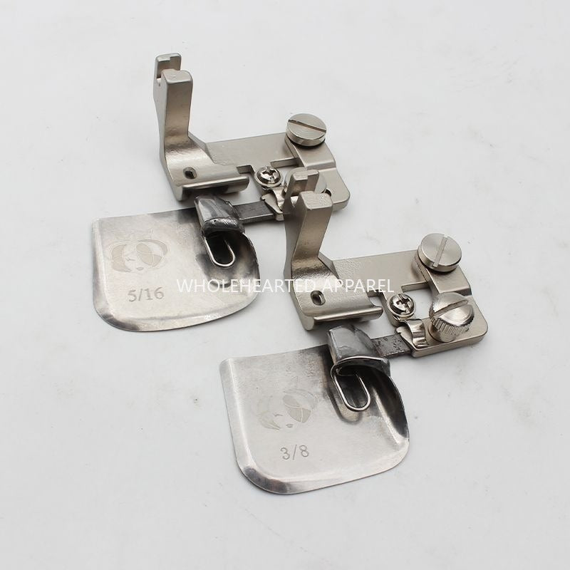 1378★ Dispositif d'ourlet courbe F502 tout acier, dispositif d'ourlet spécial pour tissus fins comme la mousseline et la soie, dispositif d'ourlet, cylindre de traction, pied presseur pour ourlet★