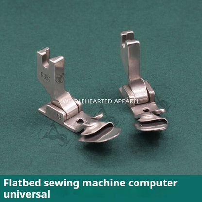 1107★  P351 non-ironing folding edge pressing foot, turtle hat under folding flat car crimping drum tool★