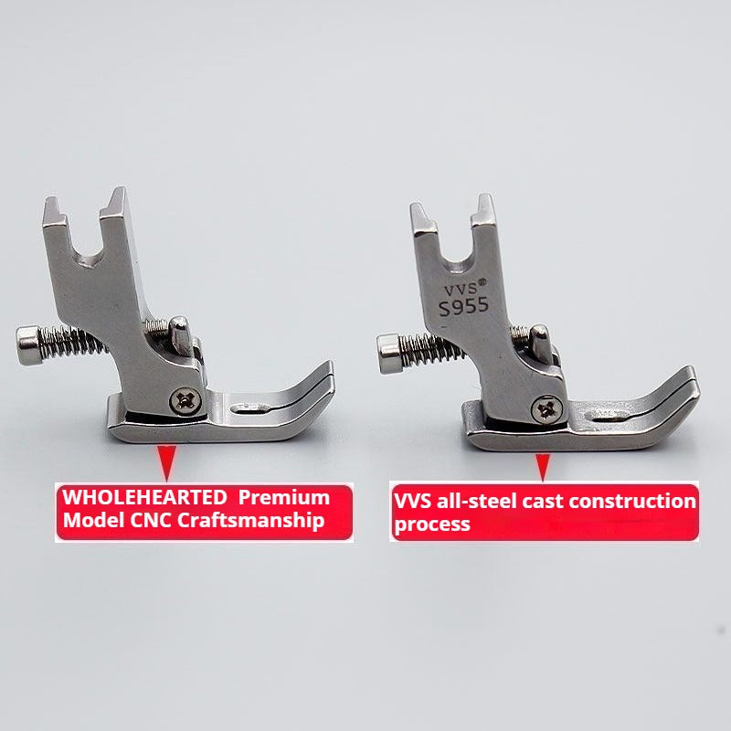 1024★ Pied de fer plat pour plis et rétrécissements P955, pied de fer plat pour machine à coudre, pied de fer simple à prix réduit pour bordures en dentelle et volants★