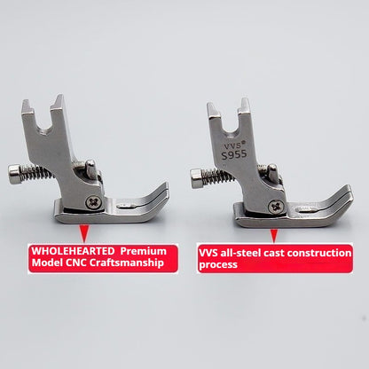 1024★ Pied de fer plat pour plis et rétrécissements P955, pied de fer plat pour machine à coudre, pied de fer simple à prix réduit pour bordures en dentelle et volants★