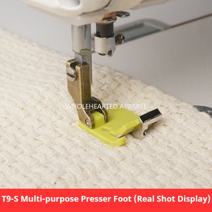 1639★  New T9-S plastic Teflon presser foot computer flat car rib crimping edge folding multi-purpose presser foot sewing accessories★