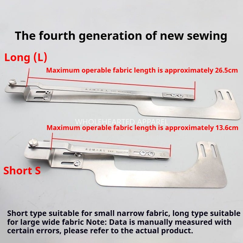 1019★  Flat car come and go sewing fourth generation WHOLEHEARTED new overseam sleeve sewing special press placket collar waist tool★