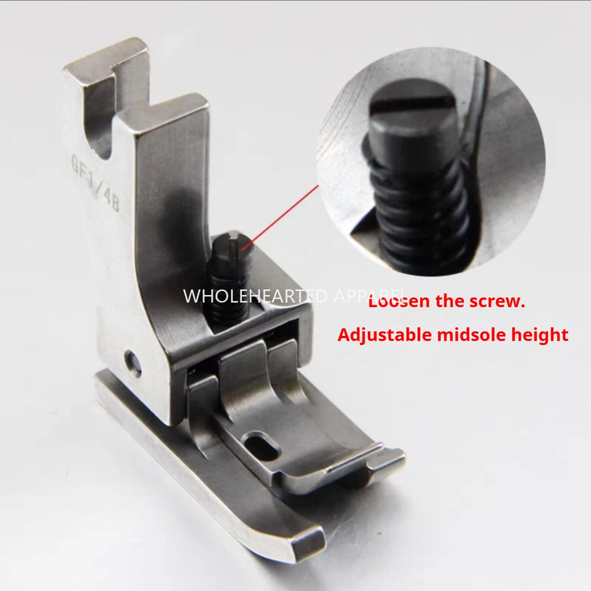 1430★  New flat car three high and low crimping presser foot import left and right high and low crimping special GF1/4B presser foot sewing accessories★