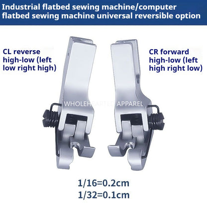 1137★  boutique electroplated compound collar presser foot pressing line All steel line High and low presser foot 0.1 line 0.2 line★