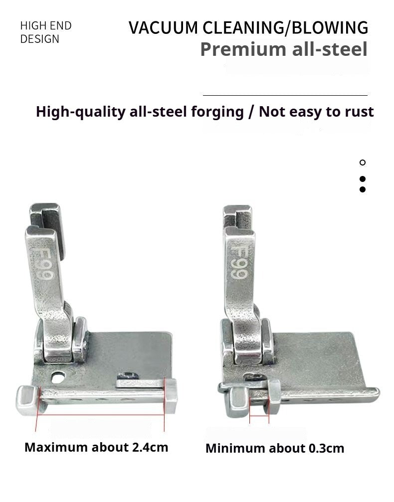 1167★  Flat car F99 universal presser foot Curling edge pull tube presser foot Adjustable blindfold roll trouser foot bag Back collar webbing presser foot★