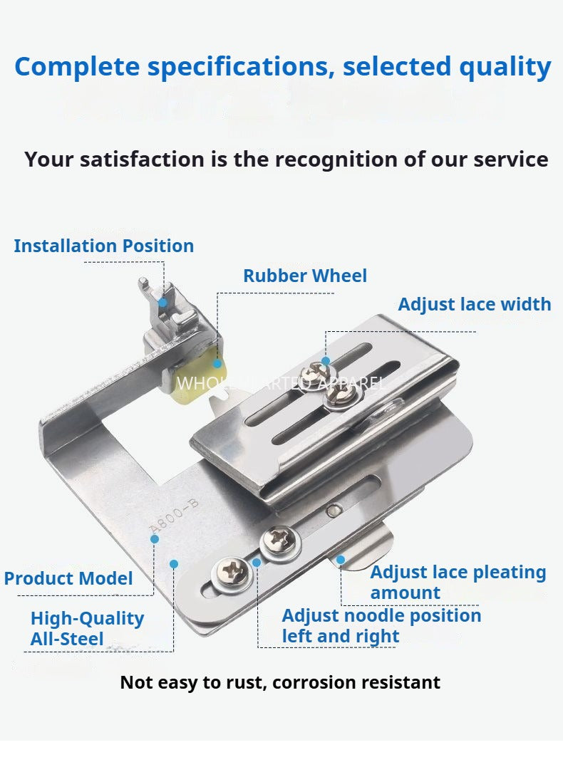 1550★  Sewing machine accessories flat car wrinkled pressing foot up and down flat skirt lace wrinkled up and down flat pressing foot wrinkled cloth★