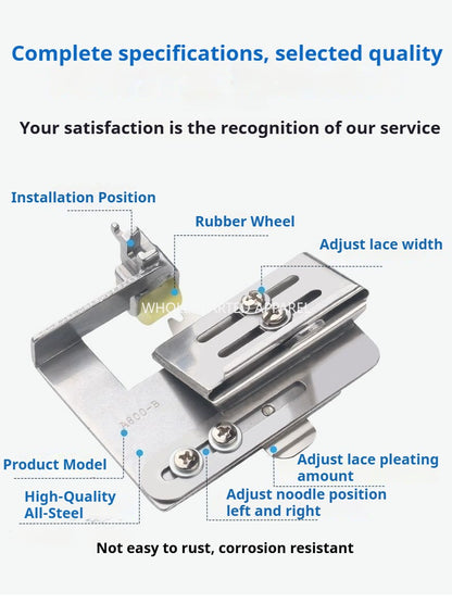 1550★  Sewing machine accessories flat car wrinkled pressing foot up and down flat skirt lace wrinkled up and down flat pressing foot wrinkled cloth★