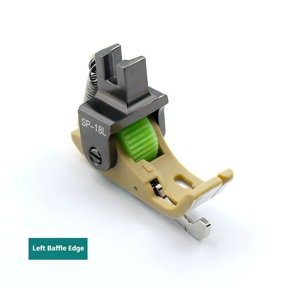 1599★ Nouveau pied presseur en plastique SP-18 à rouleaux en téflon pour chariot plat, avec lame et rouleau de ponçage pour lignes de nervures gauche et droite★