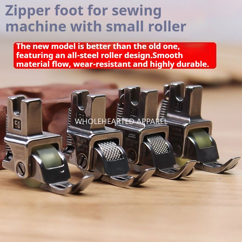 1374★  New zipper roller presser foot, adjustable special presser foot for upper zipper, narrow zipper presser foot, zipper small presser foot★