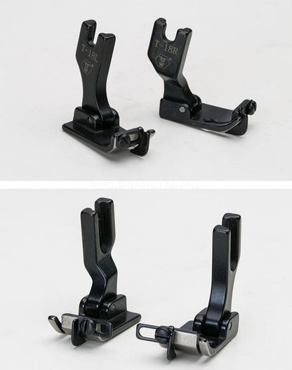 1569★  New computer flat car universal universal T-18 adjustable blocking edge presser foot left and right with knife head stop open wire presser foot★