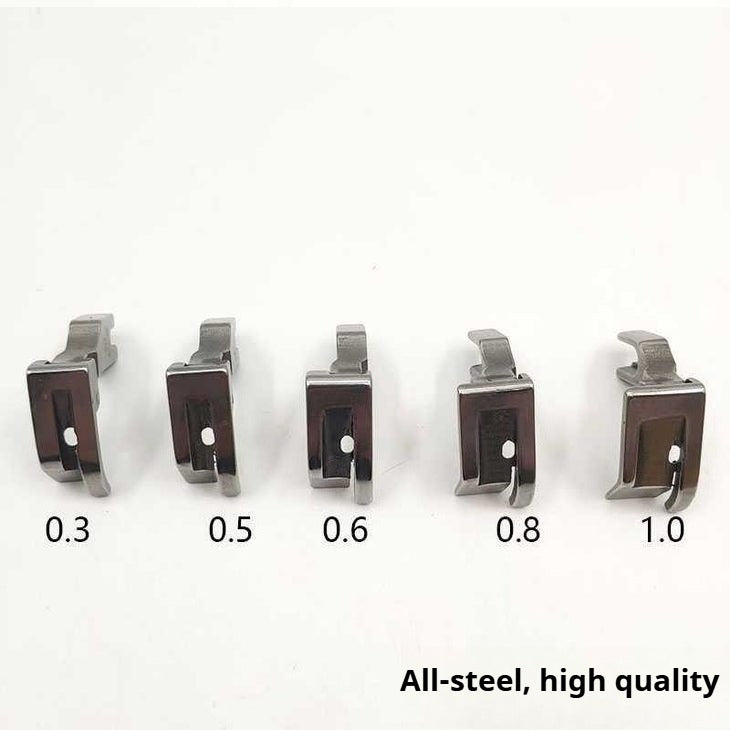 1317★ Prensatelas para máquina de coser de acero SP-733, prensatelas con dobladillo enrollado para camisas, prensatelas con borde doblado y engarzado especial★