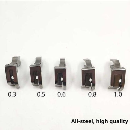 1317★ Prensatelas para máquina de coser de acero SP-733, prensatelas con dobladillo enrollado para camisas, prensatelas con borde doblado y engarzado especial★
