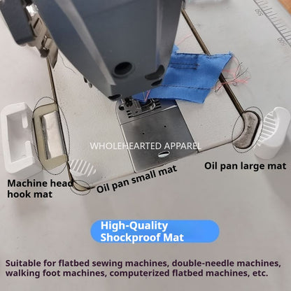 1267★  Computer flat car synchronous car sewing machine head shock-proof pad rubber pad machine head hook pad oil tray size corner pad★