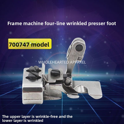 1541★  Discounted wrinkle presser foot, four-wire and five-wire edge locking machine, discounted wrinkle presser foot, double-layer sewing machine accessories
