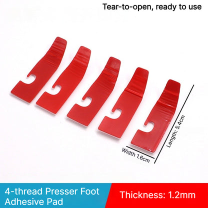 1913★ Upgraded 2nd Gen No-Fold Teflon Presser Foot Pad for 4/5-Thread Overlock Machines.