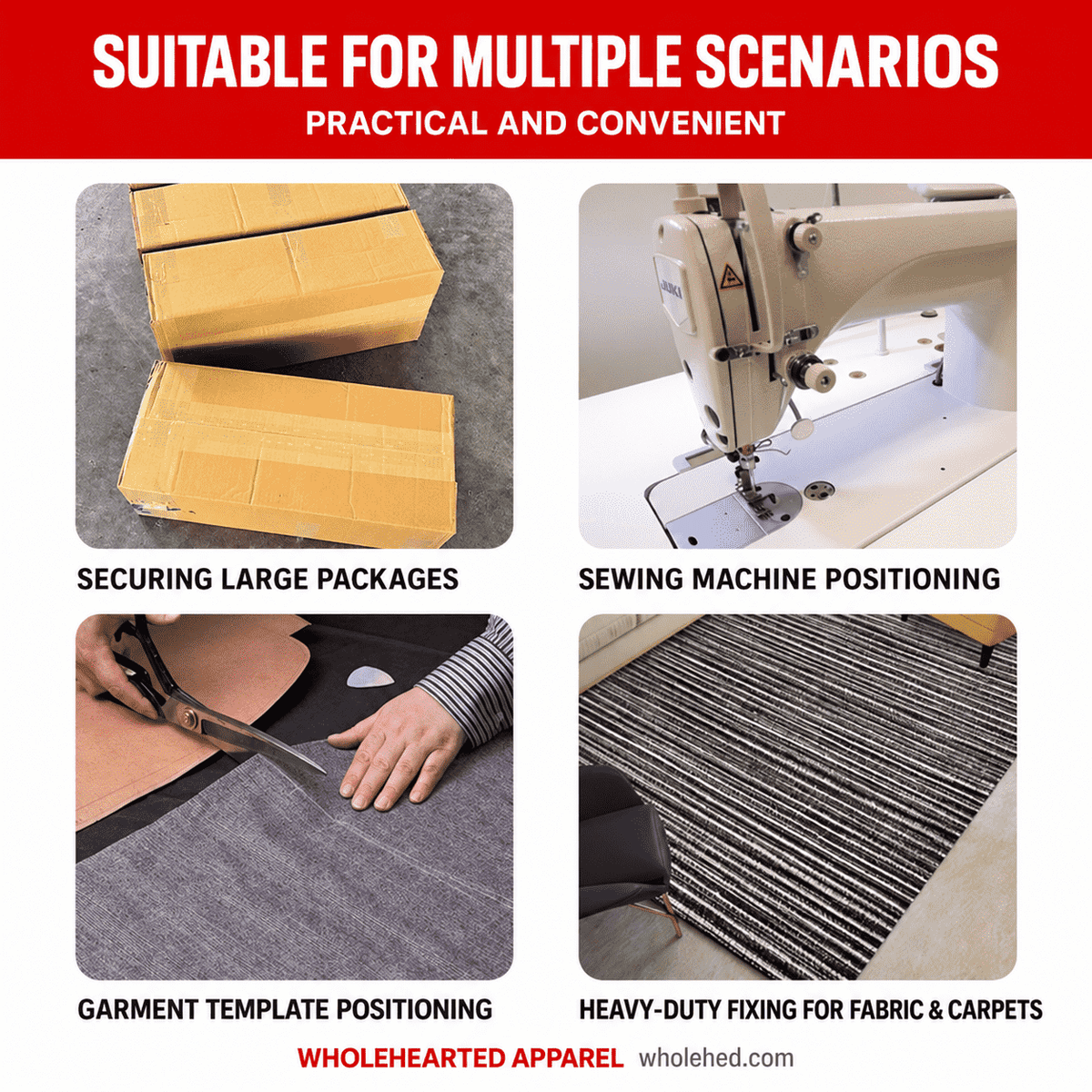 1088★ Sewing machine positioning tape, high-stick clothing template, soil brown cloth base glue, waterproof splicing single-sided carpet tape.