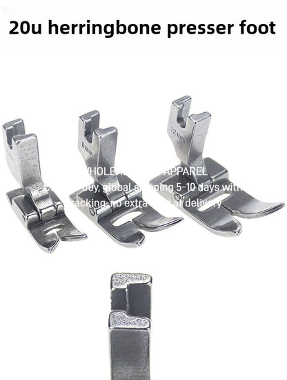 1590★  20U herringbone car presser foot herringbone car open line 8MM5MM12MM herringbone car presser foot tortuous seam presser foot
