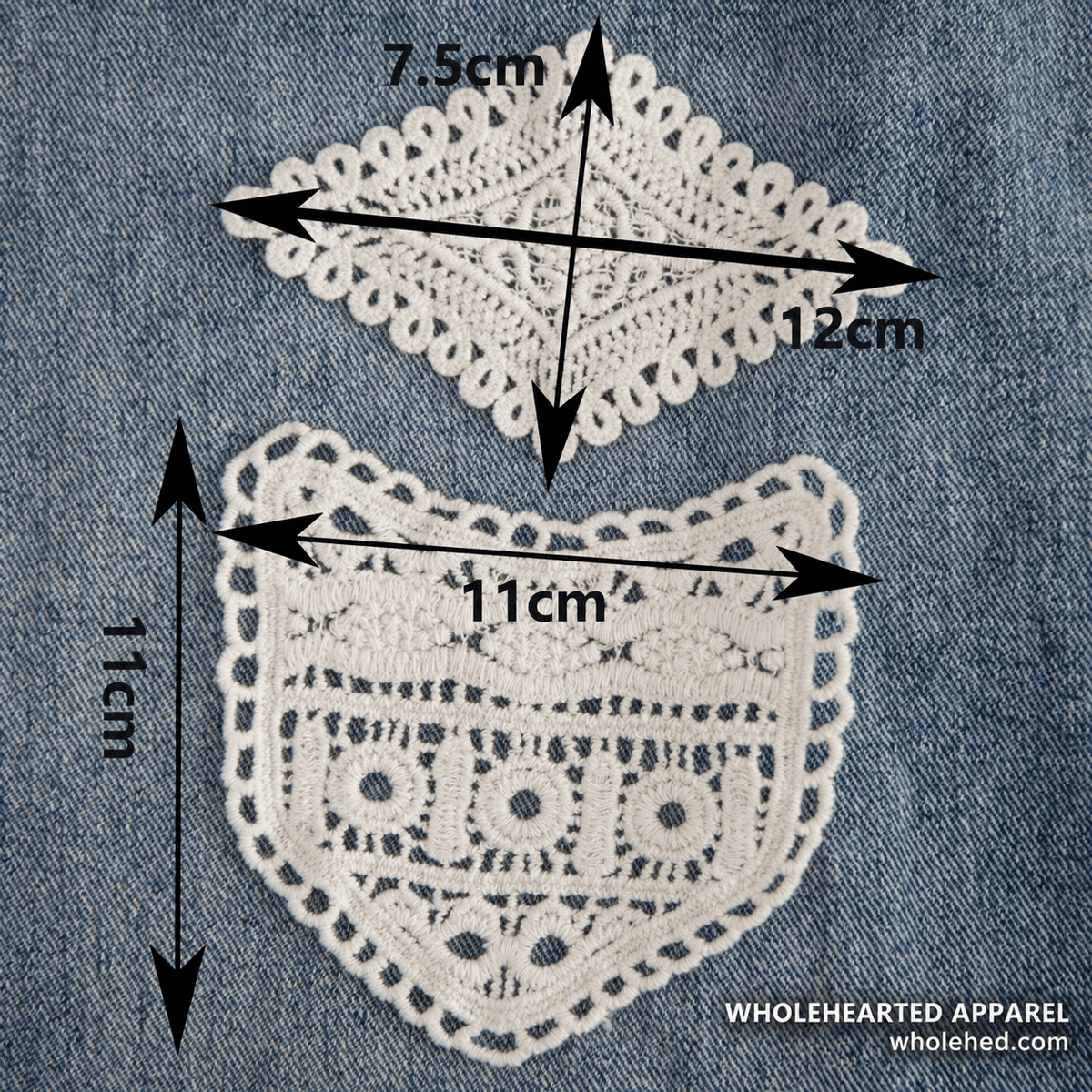 1935★ Extension de ceinture en dentelle brodée, garniture décorative ajourée pour l'ajustement manuel de la taille d'un pantalon.