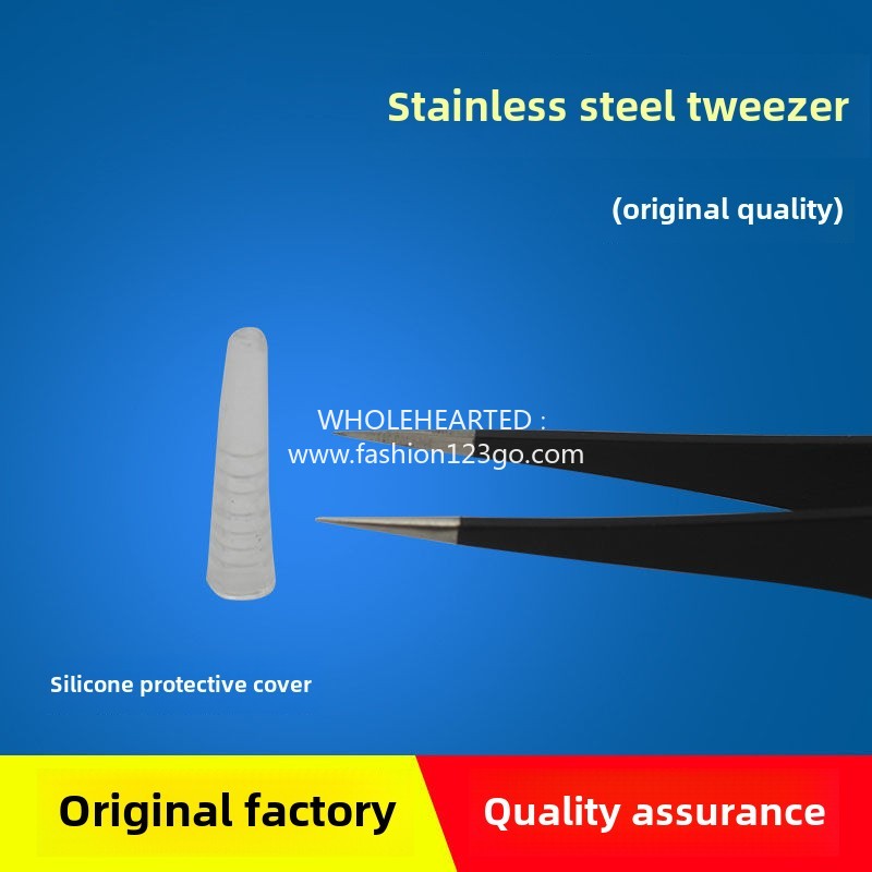 1279★ [Instalación original de fábrica] Pinzas antiestáticas de acero inoxidable Herramientas de costura Pinzas Pinzas antideslizantes engrosadas y puntiagudas