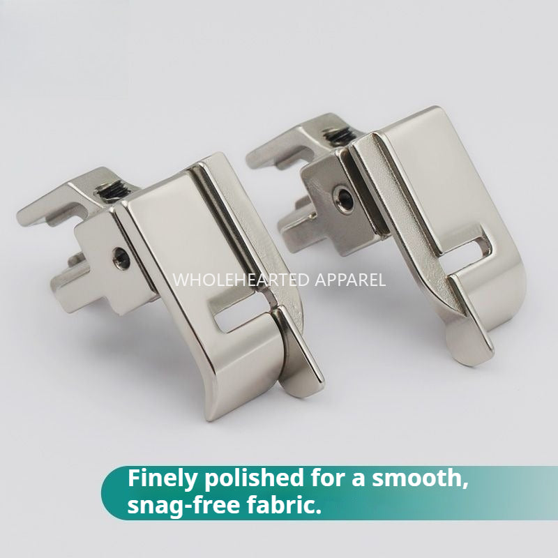1744★ SY-40 Premium All-Steel Adjustable High/Low Presser Foot for Computerized Flat-Bed Sewing Machines with Knife Edge Guide for Edge-Stitch Topstitching★
