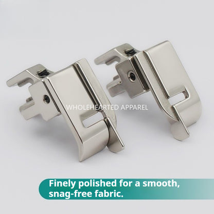 1744★ SY-40 Premium All-Steel Adjustable High/Low Presser Foot for Computerized Flat-Bed Sewing Machines with Knife Edge Guide for Edge-Stitch Topstitching★