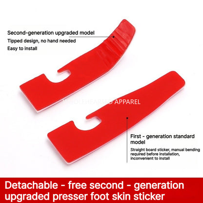 1913★ Upgraded 2nd Gen No-Fold Teflon Presser Foot Pad for 4/5-Thread Overlock Machines.