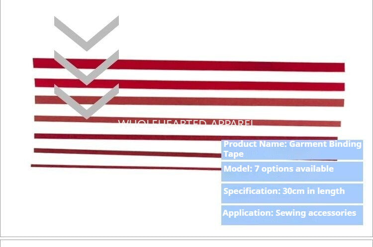 1748★ Garment Binding and Topstitching Tape, 30 cm Length, Available in 0.5 cm, 0.6 cm, 0.8 cm, and 1 cm★
