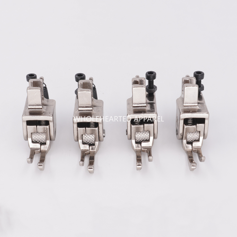 1658★  New boutique narrow high and low roller presser foot leather curtain down jacket thick and thin universal presser foot sewing machine accessories