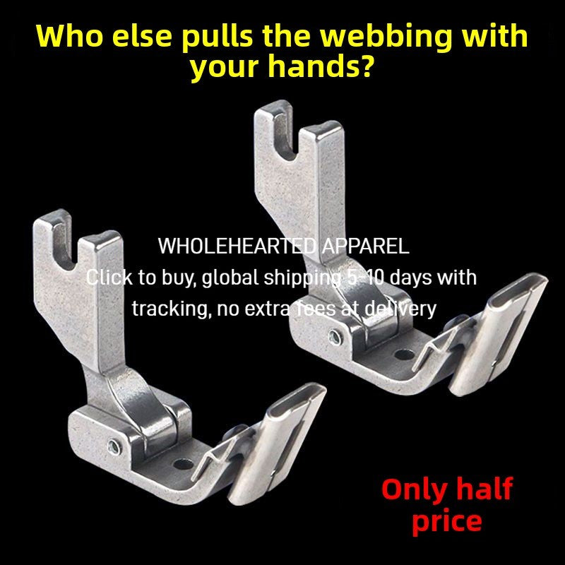 1431★  S10A sewing machine flat car rubber band elastic band presser foot strip presser foot back collar lace presser foot guide belt pull