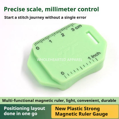 1760★ Nouveau guide de couture magnétique robuste en plastique avec échelle, mini et grand format, accessoire de couture.★